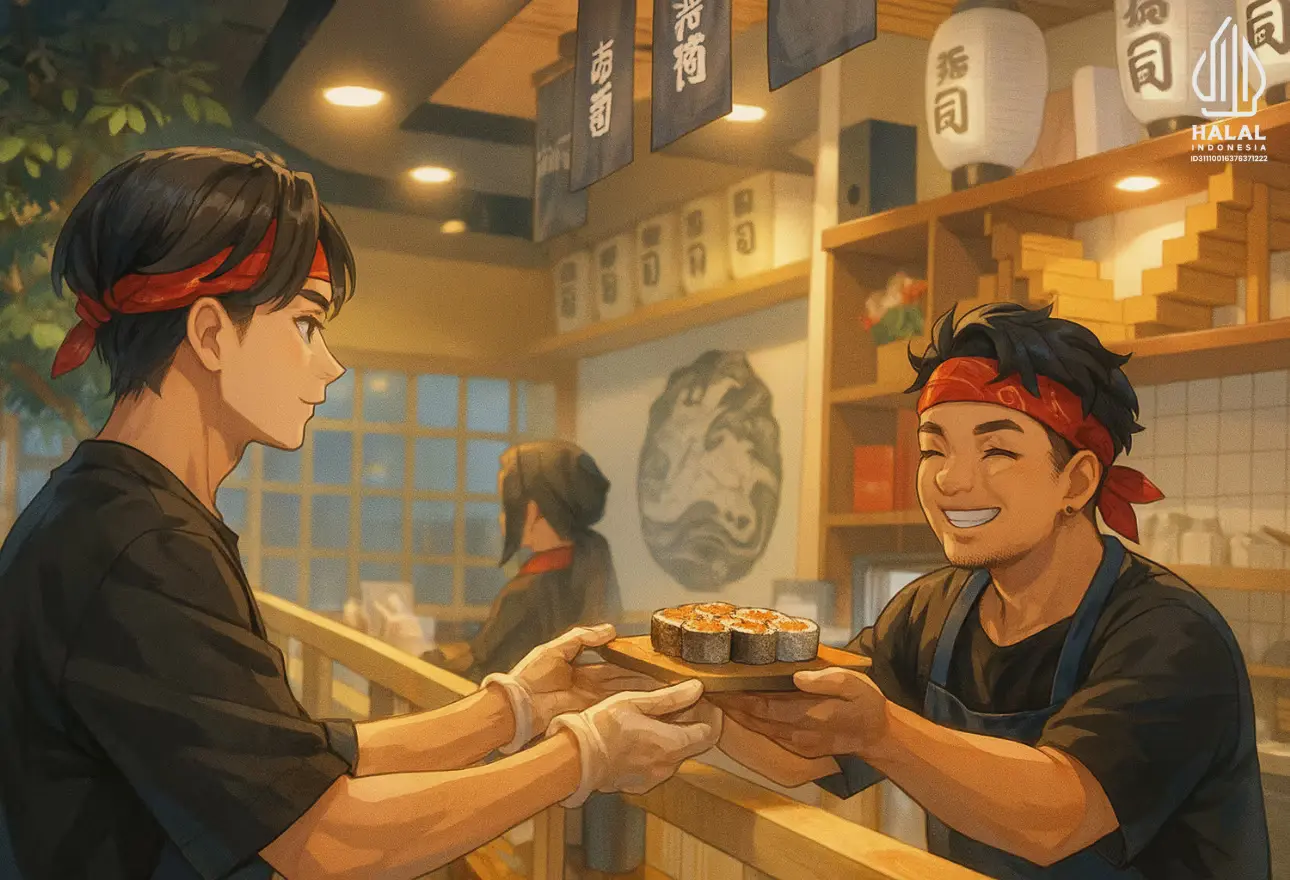 Friendly moments at Street Sushi