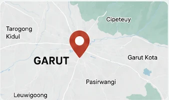 Peta lokasi rencana outlet Street Sushi Garut